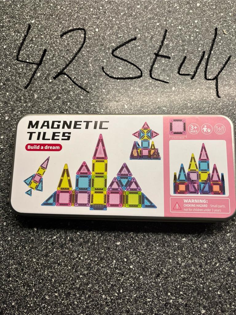 Mini micro magnetische blokken magnetic tiles , reis versie, Ophalen of Verzenden, Zo goed als nieuw