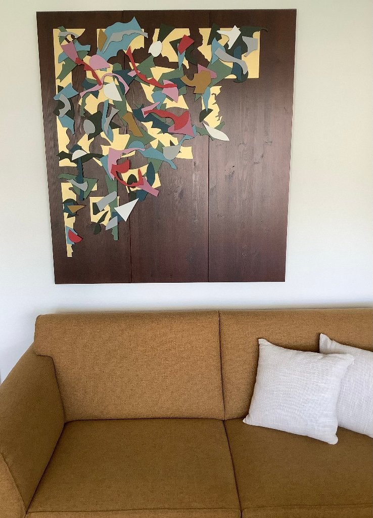 Wandobject, Ophalen, 110 cm, Meerkleurig, Nieuw