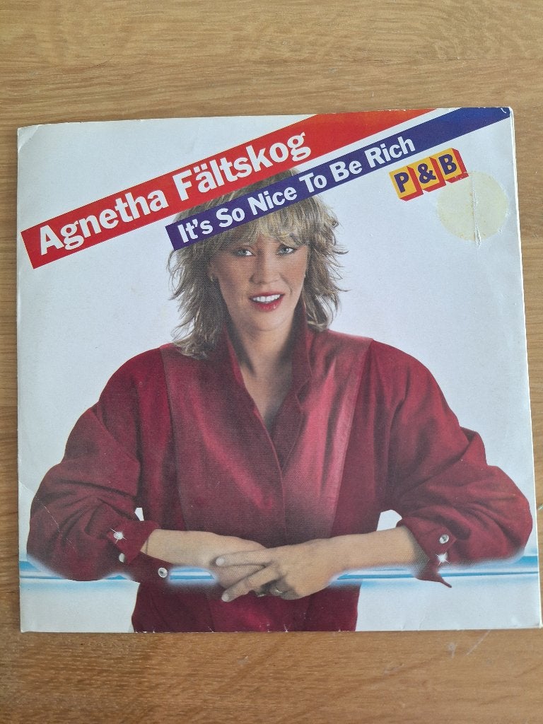 Uit Zweden single van Agnetha van ABBA, Gebruikt, 7 inch, Pop, Overige typen