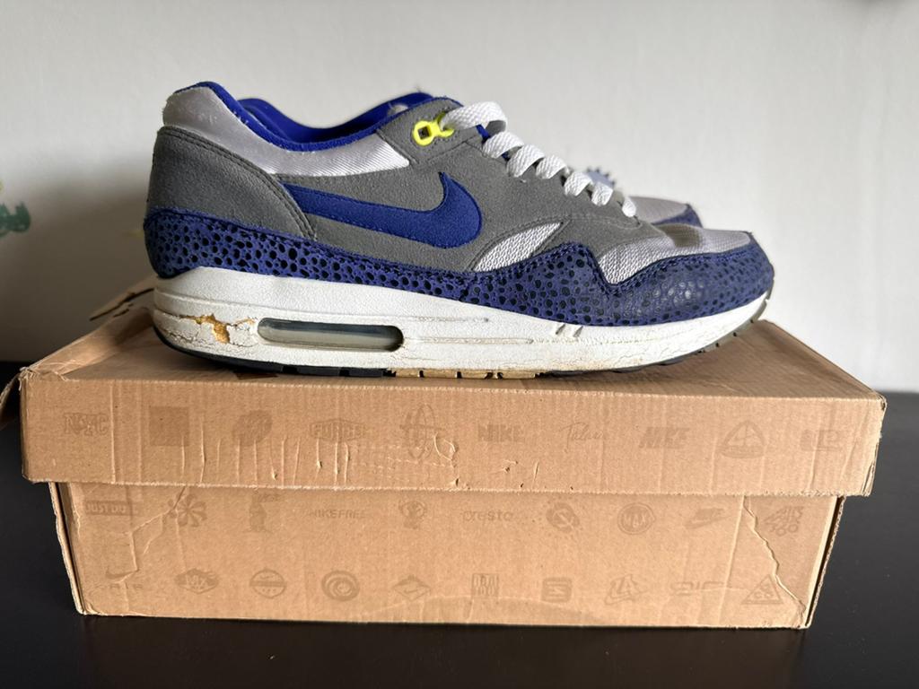 Nike air max 1 Purple safari, Overige kleuren, Ophalen of Verzenden, Sneakers of Gympen, Gedragen