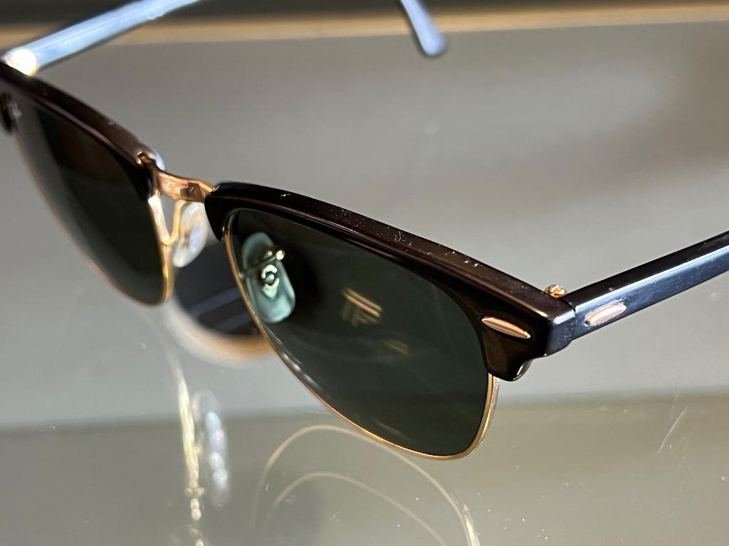 Ray-Ban RB3016 Clubmaster Zwart, Gebruikt, Zonnebril, Zwart, Ophalen of Verzenden