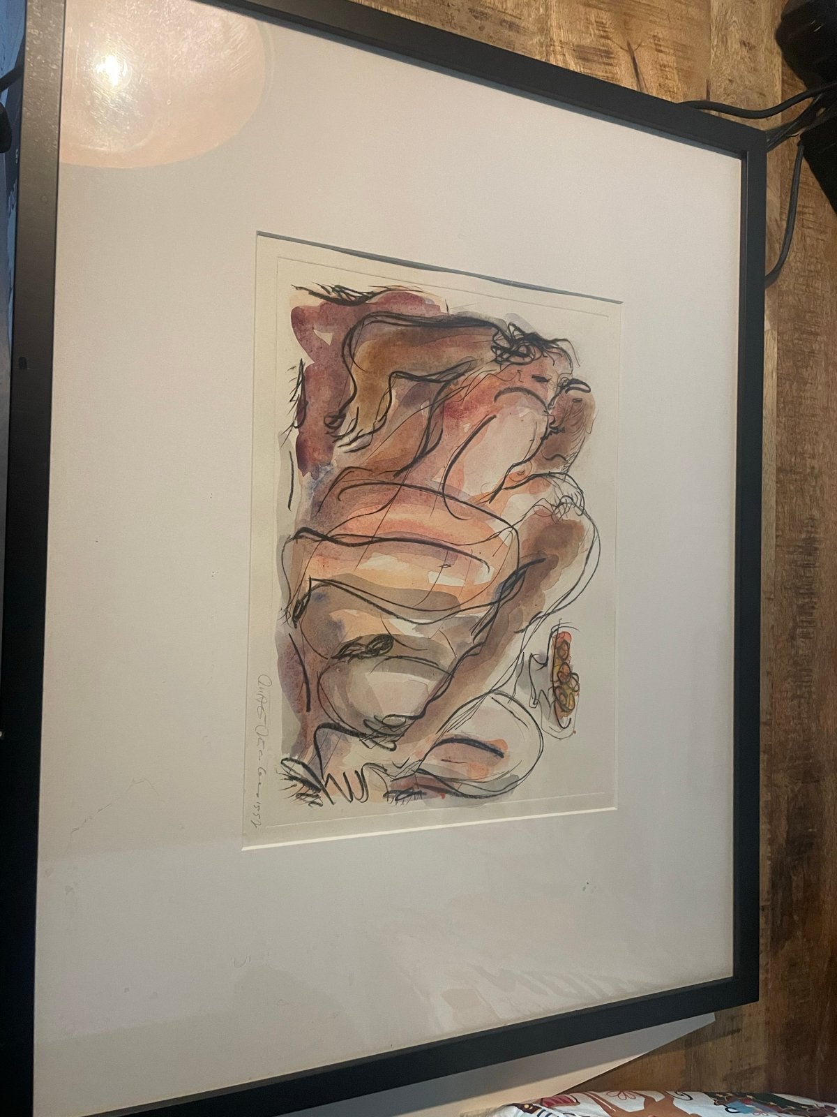 Margarita Nicolaas, Ingelijste aquarel, gesigneerd, Antiek en Kunst, Ophalen