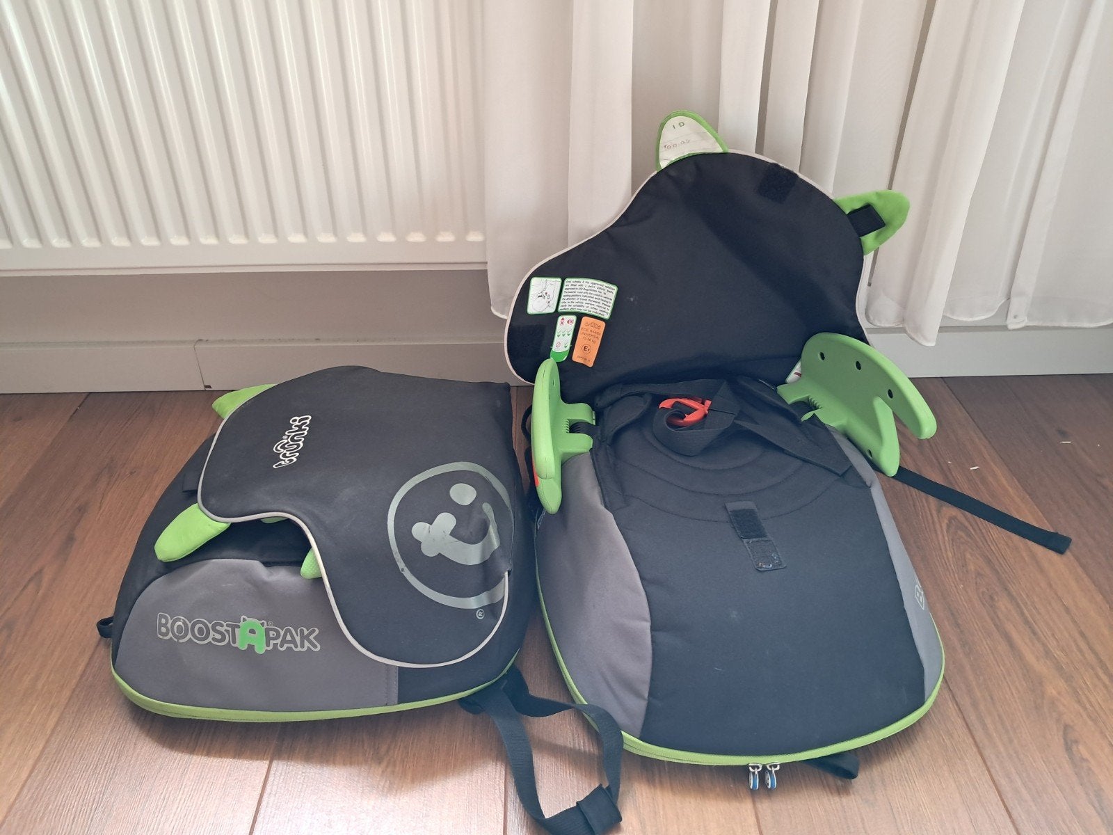 Trunki Boostapak kinderzitje/rugzak - Groen/Zwart, Ophalen of Verzenden