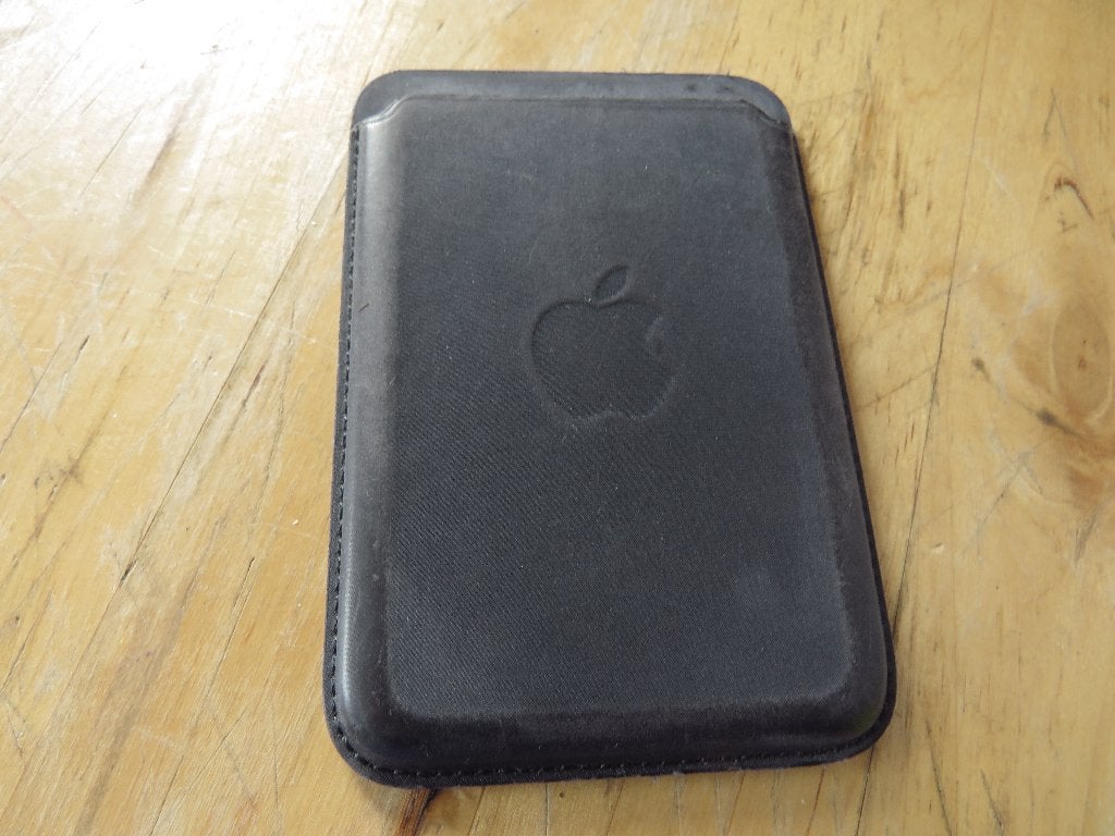 mat Zwarte  magnetische magsafe apple kaarthouder, Ophalen of Verzenden, Gebruikt, Zwart, Overige merken