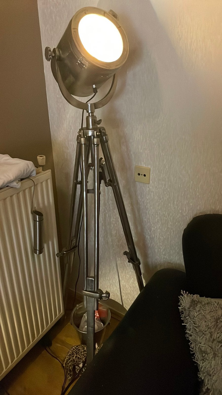 Industriële lamp, Huis en Inrichting, Lampen | Vloerlampen, Zo goed als nieuw, Rebuest, Minder dan 100 cm, Metaal