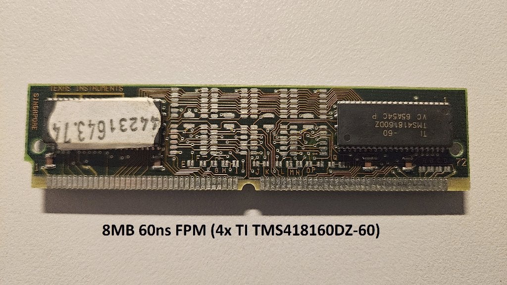 Vintage 72-pins FPM/EDO SDRAM (60ns 70ns 80ns), Computers en Software, Overige soorten, Ophalen of Verzenden, Desktop, Gebruikt