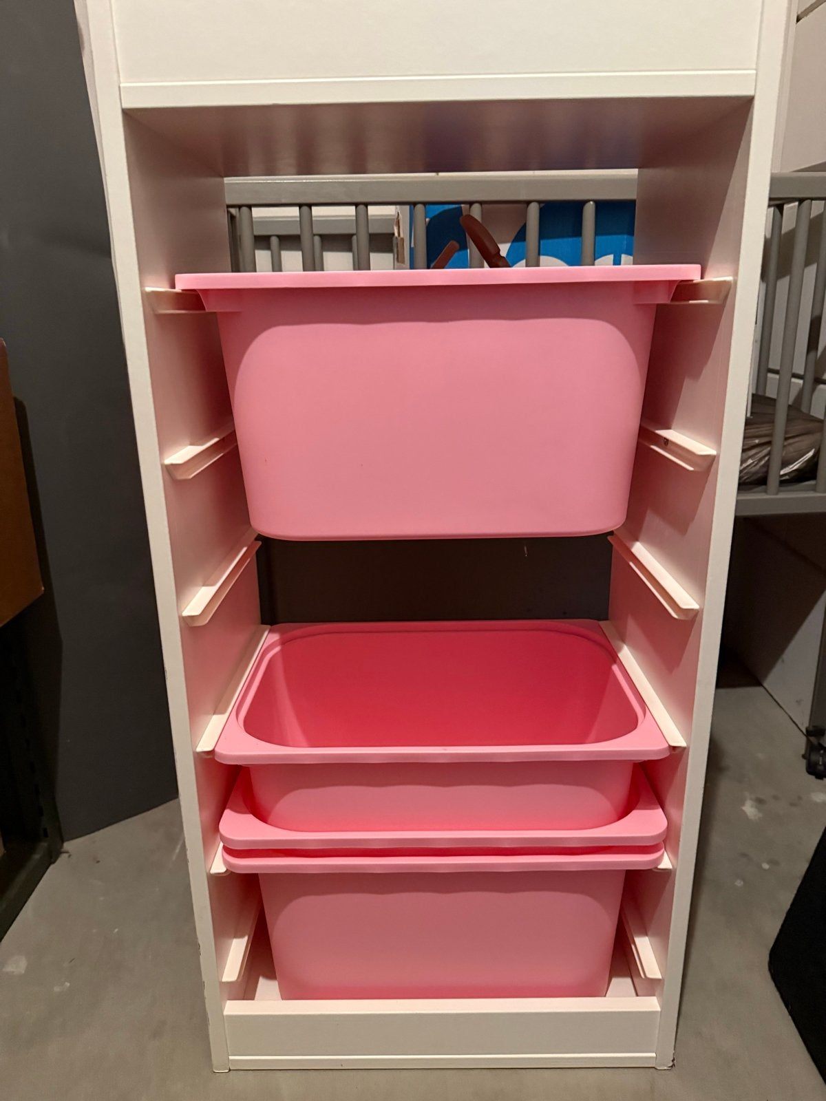 IKEA Trofast opbergkast met roze bakken, Ophalen of Verzenden, Gebruikt, Kast