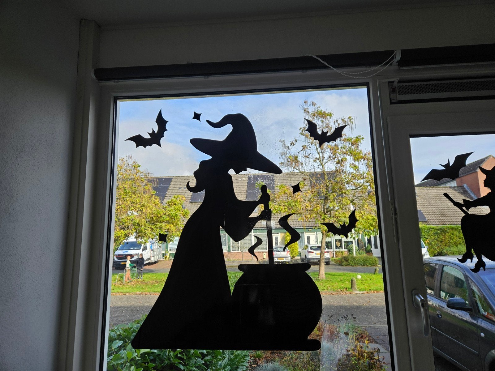 Herbruikbare Halloween Raamstickers, Zwart, Overige thema's, Nieuw, Ophalen of Verzenden