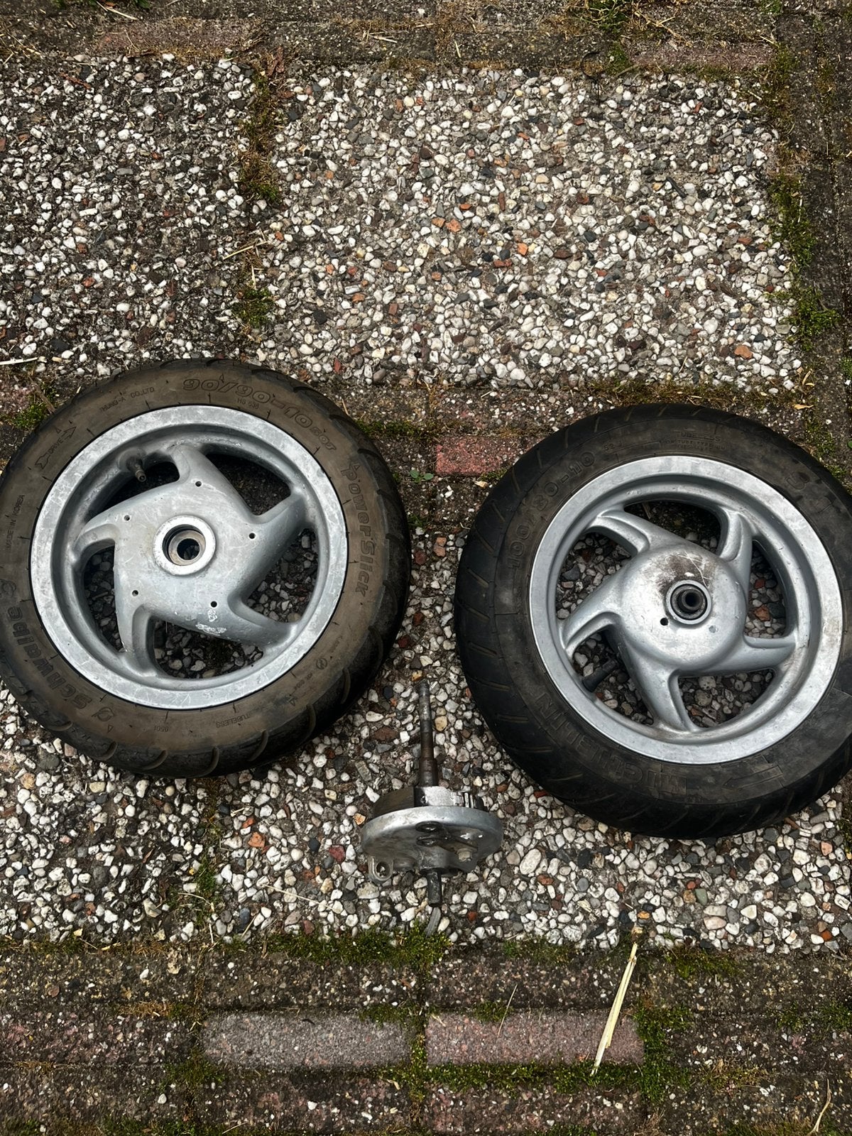 Piaggio zip type 1 2 velgenset, Fietsen en Brommers, Ophalen of Verzenden, Zo goed als nieuw