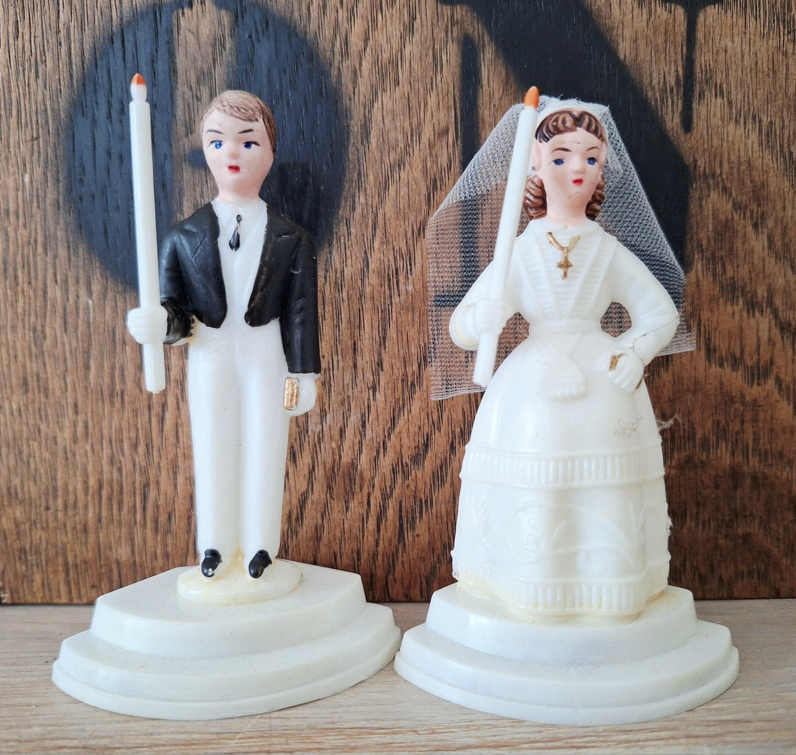 Vintage Communie Taarttoppers, Ophalen of Verzenden