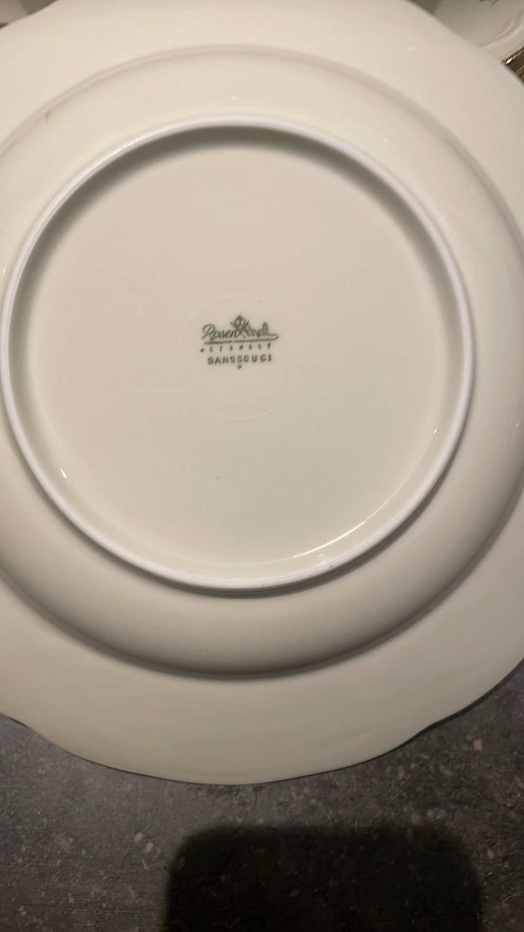 Sanssouci Rosenthal, diepe borden, Ophalen