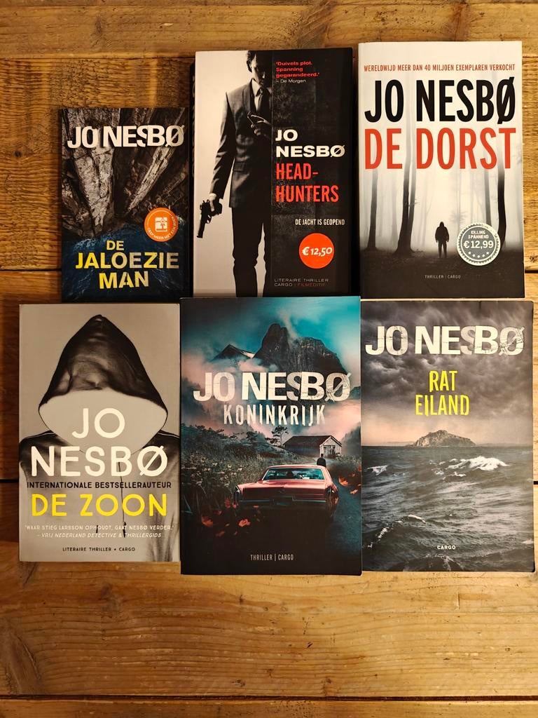 6 Boeken van JO Nesbo., Boeken, Thrillers, Ophalen of Verzenden, Gelezen