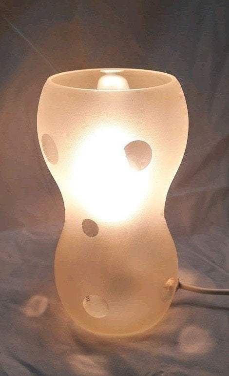 Ikea kvintant mushroom peanut pindalamp, lees beschrijving, E14 (klein), Ophalen of Verzenden, IKEA, Glas