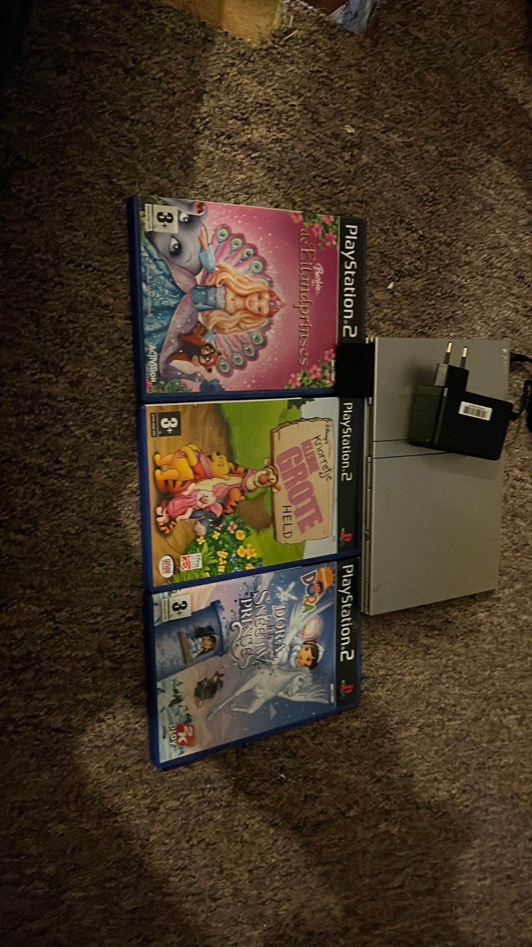 Ps2 slim met 3 spellen, Ophalen, Gebruikt, Zonder controller, Met geheugenkaart