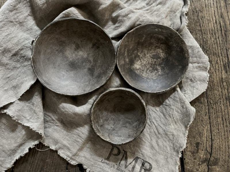 Tapa schaaltjes set van 3 PMR beton stoer sober landelijk, Verzenden, Nieuw, Steen/keramiek