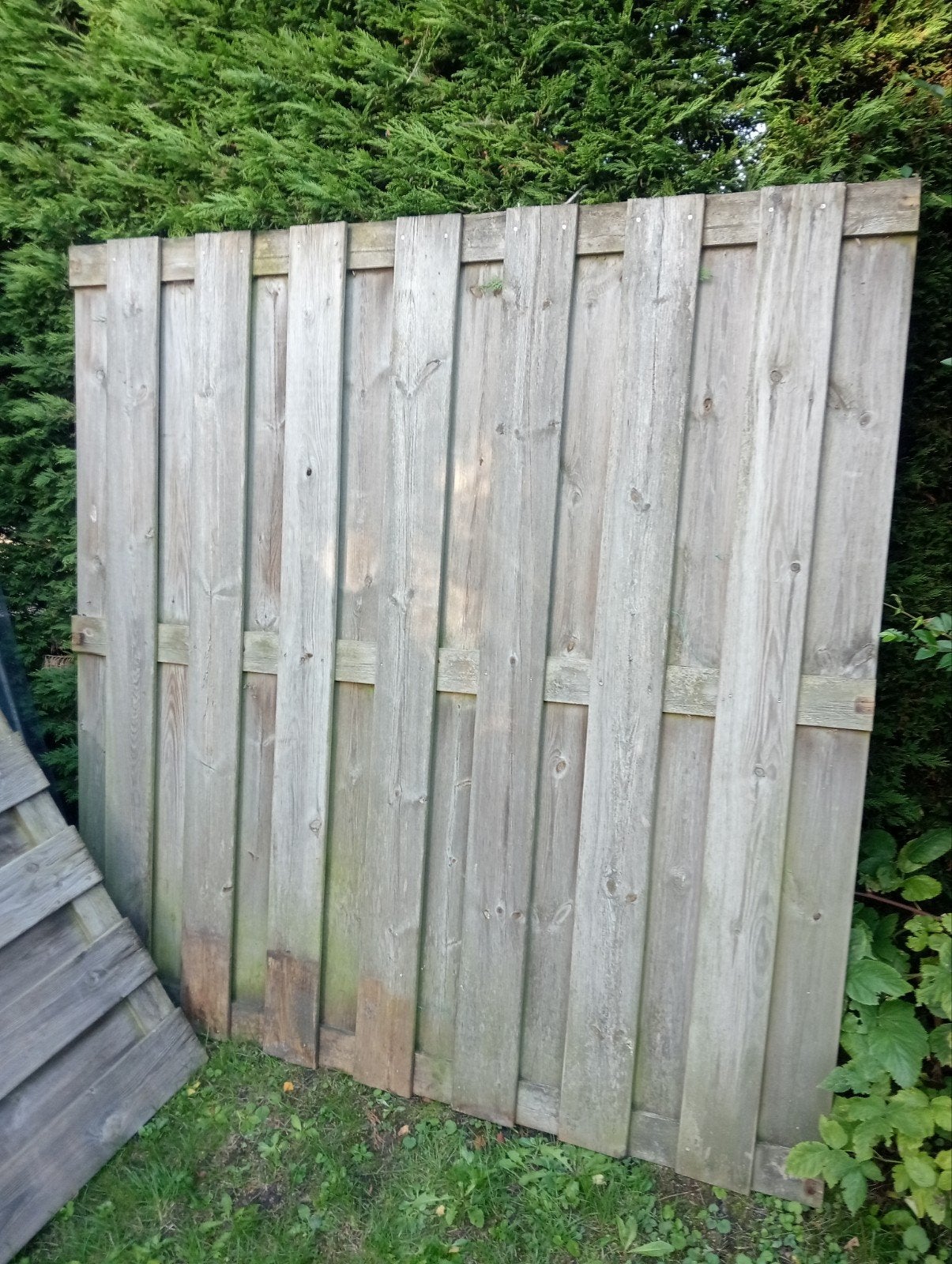 Schuttingdeel 180 cm - Gebruikt, Tuin en Terras, Ophalen, Gebruikt, Hout, 1 tot 2 meter