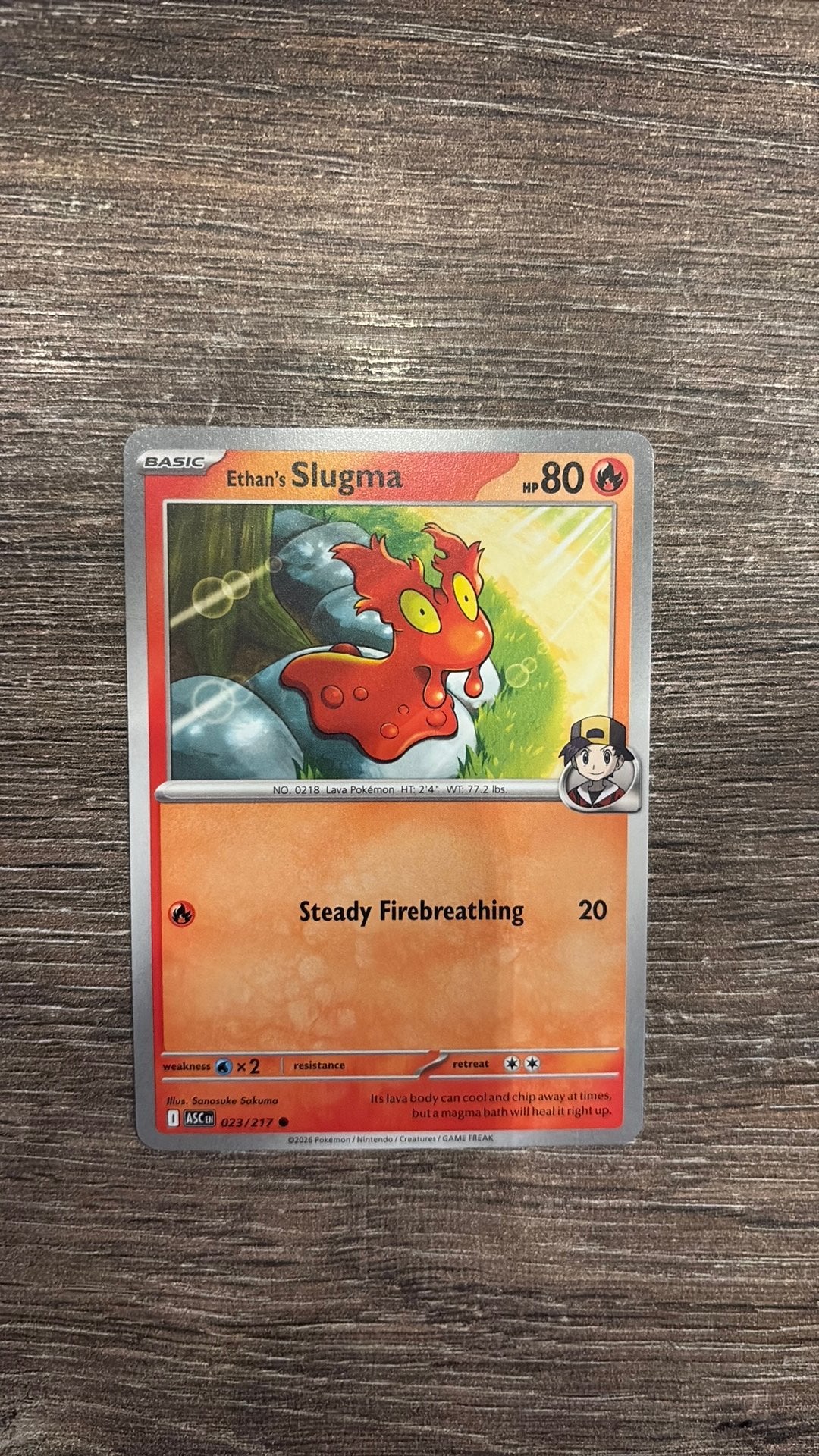 ASC Ethan’s Slugma 023/217, Ophalen of Verzenden, Zo goed als nieuw