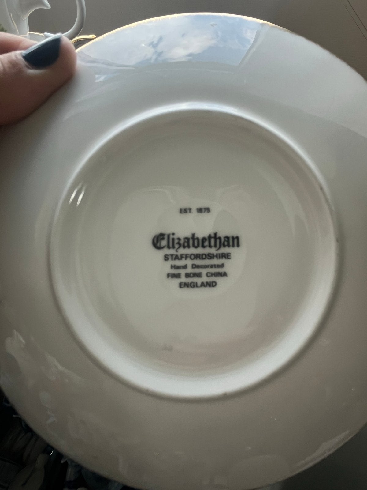 Elizabethan Staffordshire Rozen Thee Kopjes en Schotels, Antiek en Kunst, Ophalen of Verzenden