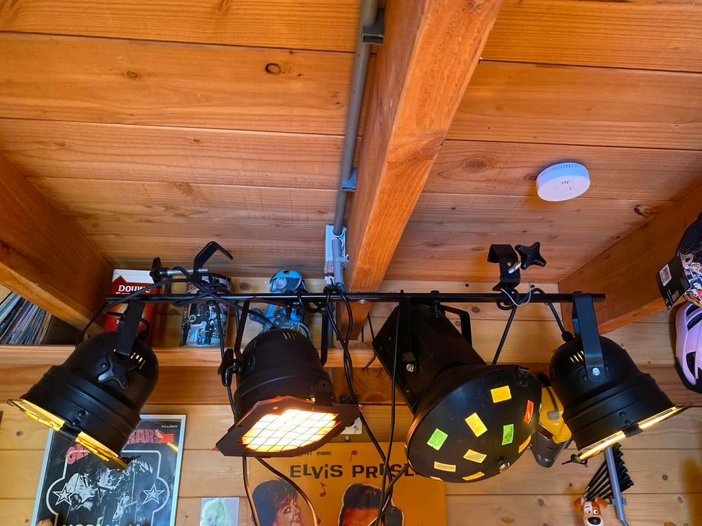 Disco lampen rek vintage uit Discotheek professioneel, Ophalen, Gebruikt, Licht, Kleur