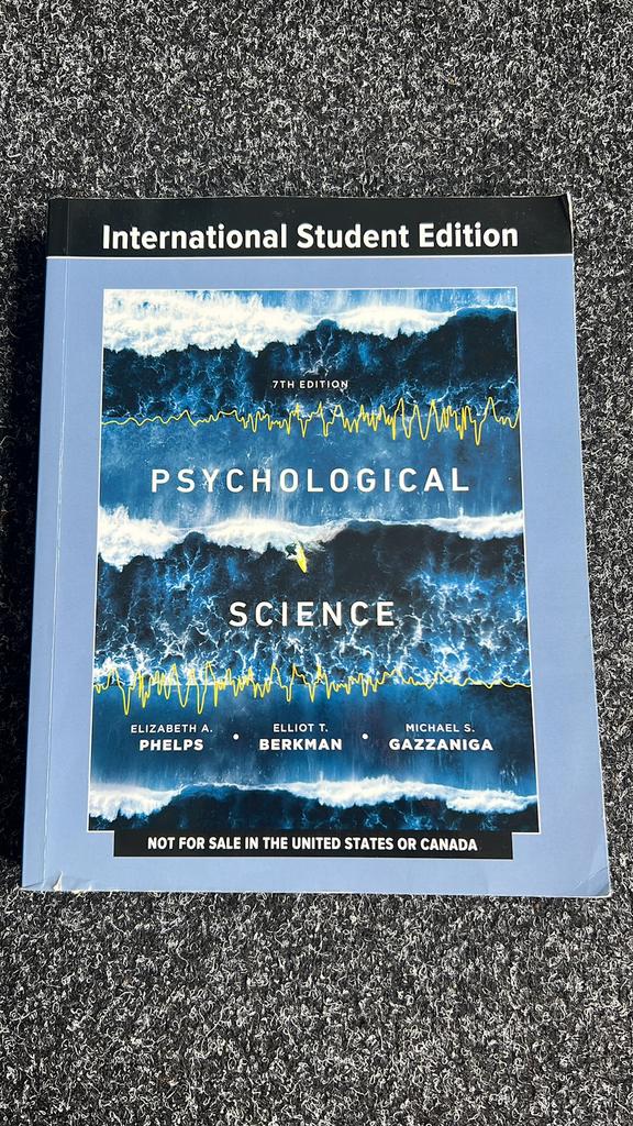 Psychological Science univeristy book, Ophalen of Verzenden, Zo goed als nieuw, Overige onderwerpen