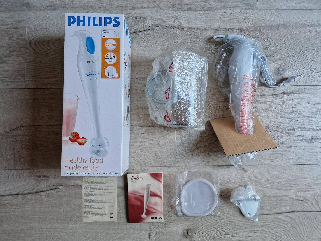 Philips handblender HR1350 (Nieuw!) Healthy Food (T.E.A.B.), Witgoed en Apparatuur, Blenders, Nieuw, Blender, Ophalen of Verzenden