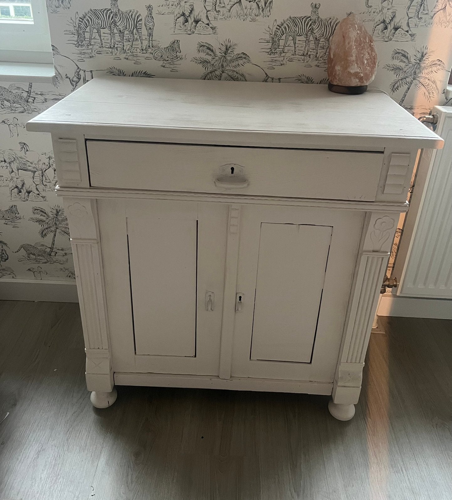 Prachtig brocante commode ladekast kastje, Ophalen, 50 tot 70 cm, 90 tot 105 cm, 100 cm of meer