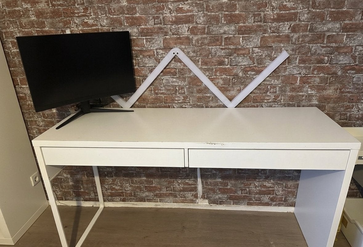 Wit bureau - IKEA MICKE, Ophalen, Gebruikt, Kabelgoot, IKEA