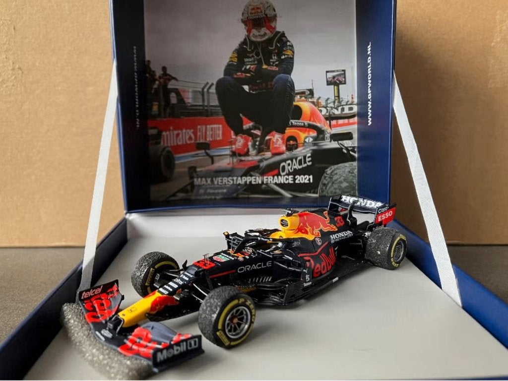 ✅ Max Verstappen 1:43 Winner Frankrijk GP 2021 Spark Special, Ophalen of Verzenden, Nieuw, Formule 1