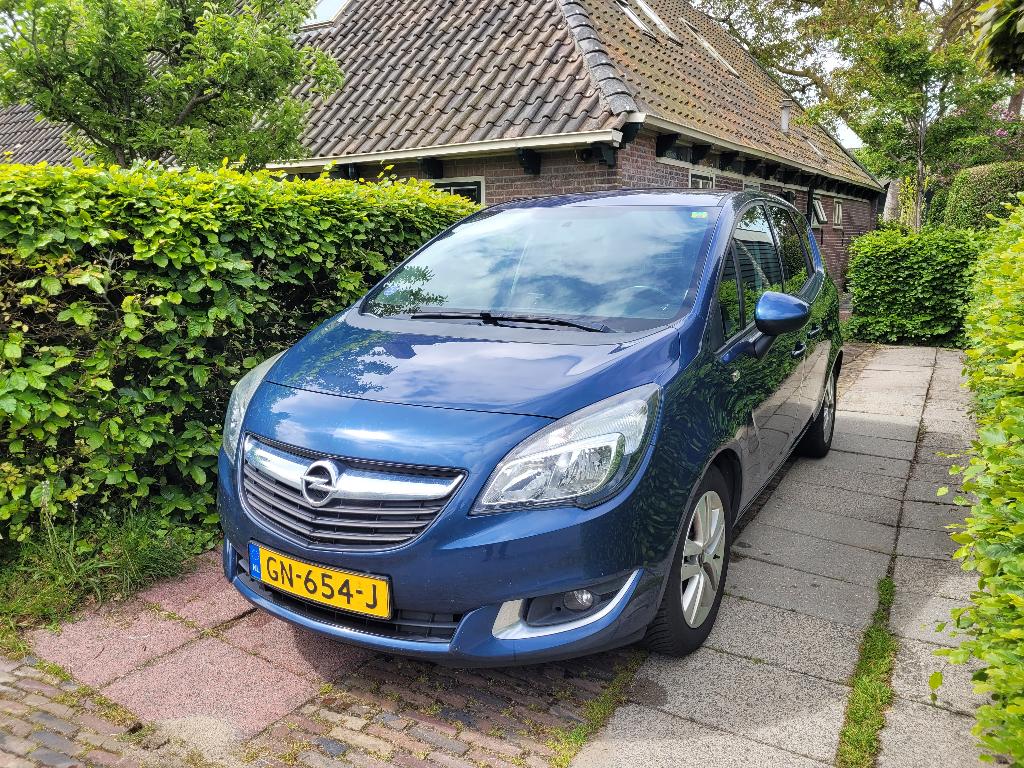 Opel Meriva 1.4 74KW 2015 Blauw Design Edition, Voorwielaandrijving, Stof, 1398 cc, 4 cilinders