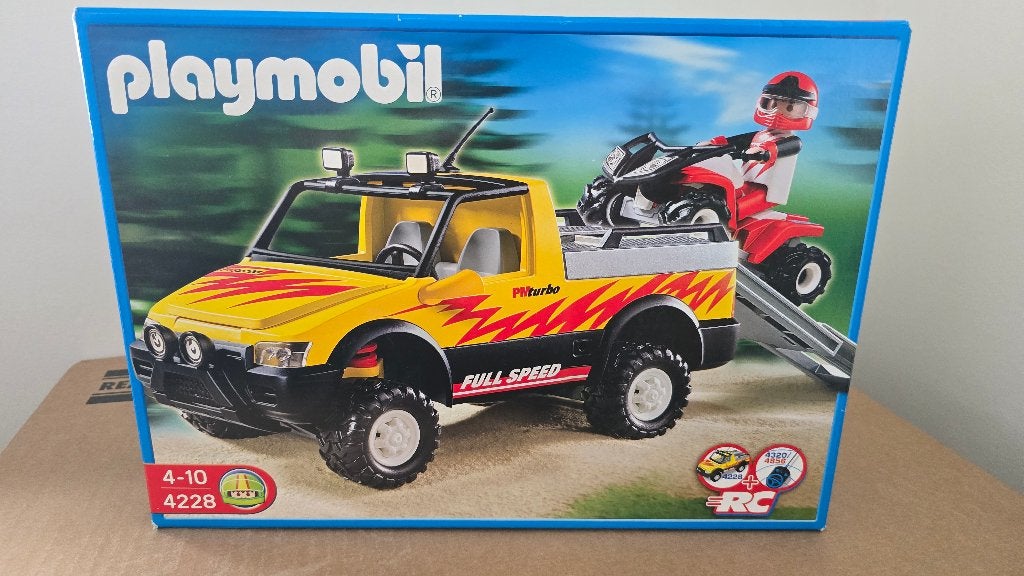 Playmobil 4228 Pick Up met quad nieuw in doos, Kinderen en Baby's, Speelgoed | Playmobil, Complete set, Voertuig, Nieuw, Ophalen of Verzenden