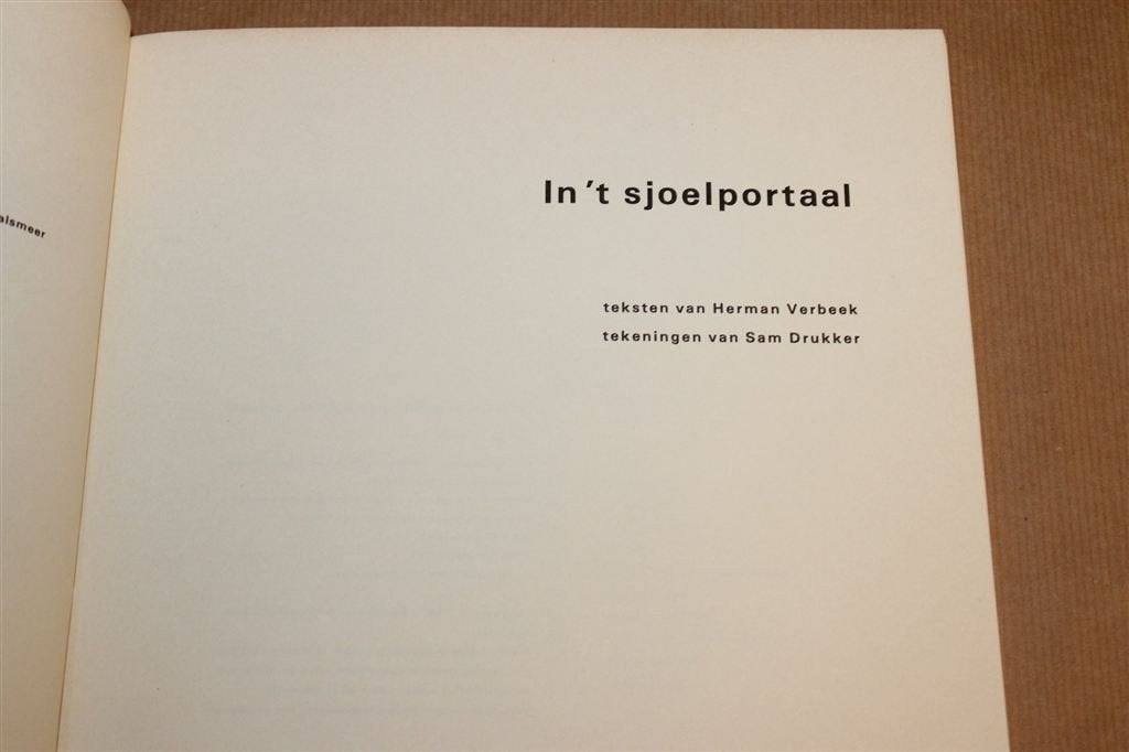 In \'t Sjoelportaal — Verbeek Gedichten & Drukker Tekeningen, Ophalen of Verzenden, Gelezen