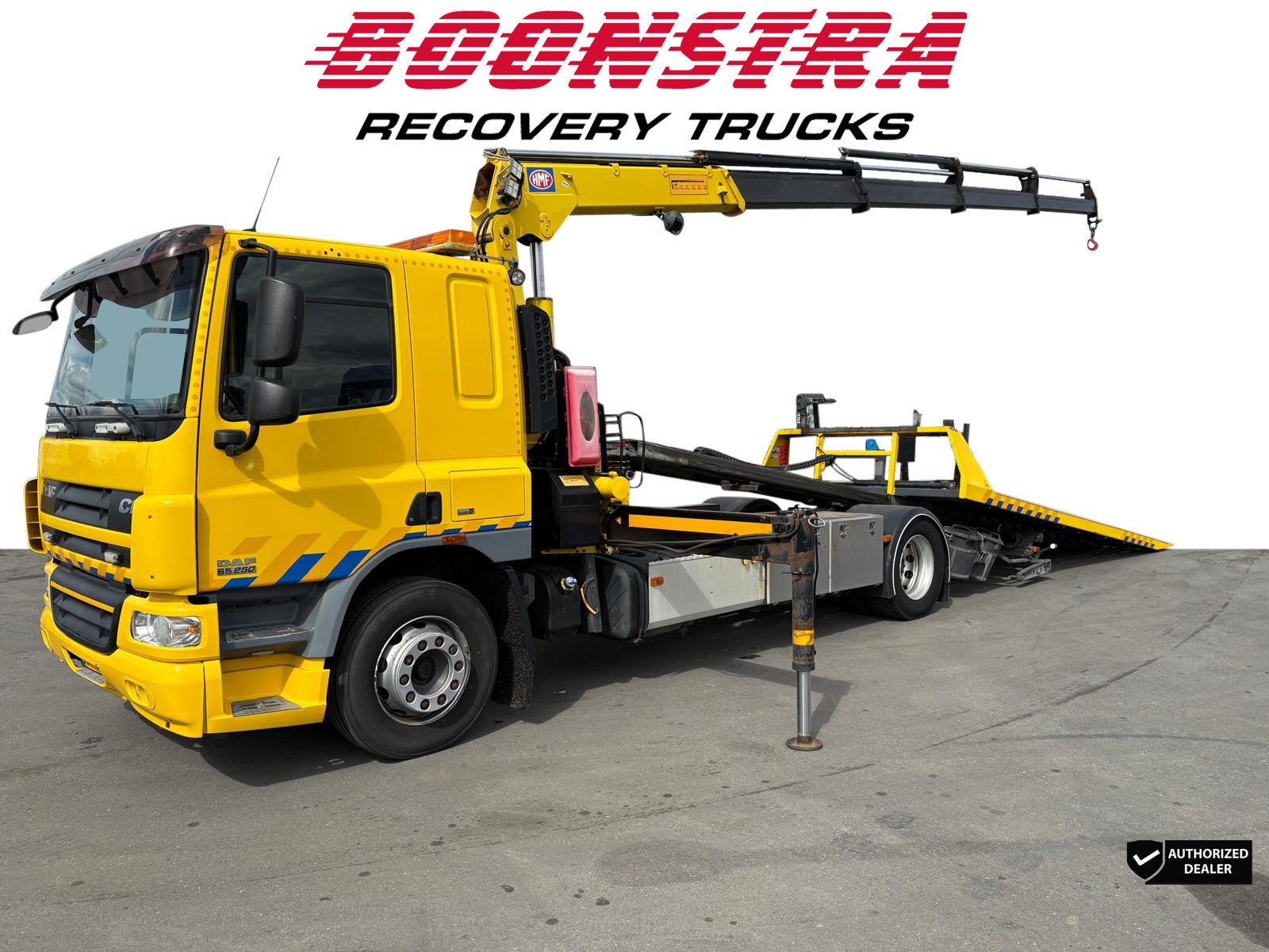DAF CF65.250 Falkom FAS 5000 HMF 1720 T4 kraan Bergingsvoert, Euro 5, Achterwielaandrijving, Bedrijf, 2 stoelen