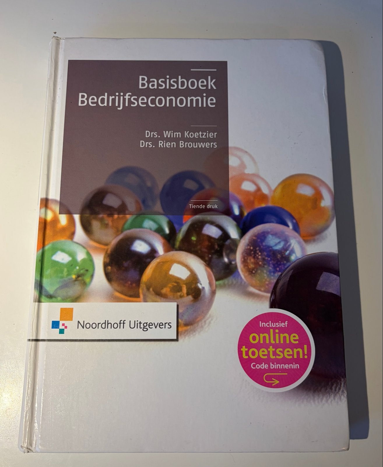 Basisboek Bedrijfseconomie - Drs. Wim Koetzier, Ophalen of Verzenden, Gamma, Zo goed als nieuw, HBO