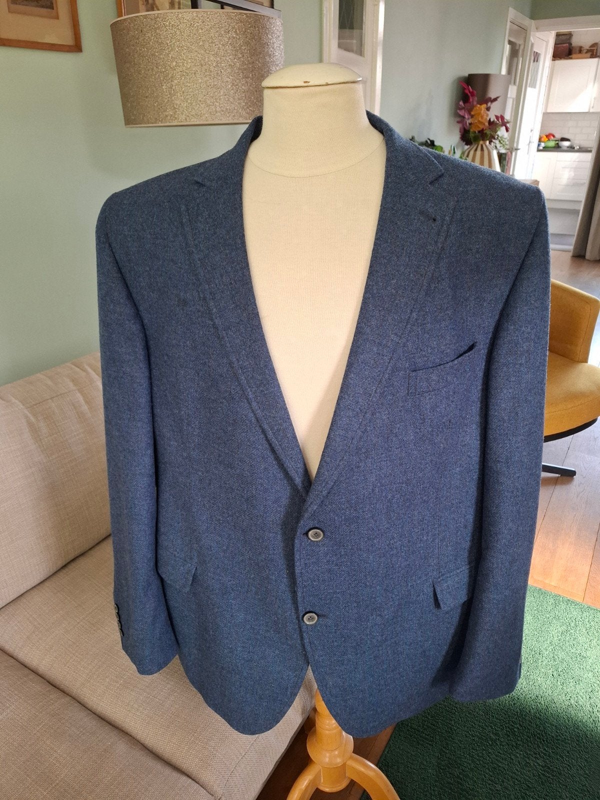 Colbert van Carl Gross maat 64, Kleding | Heren, Kostuums en Colberts, Maat 52/54 (L), Carl Gross, Blauw, Ophalen of Verzenden
