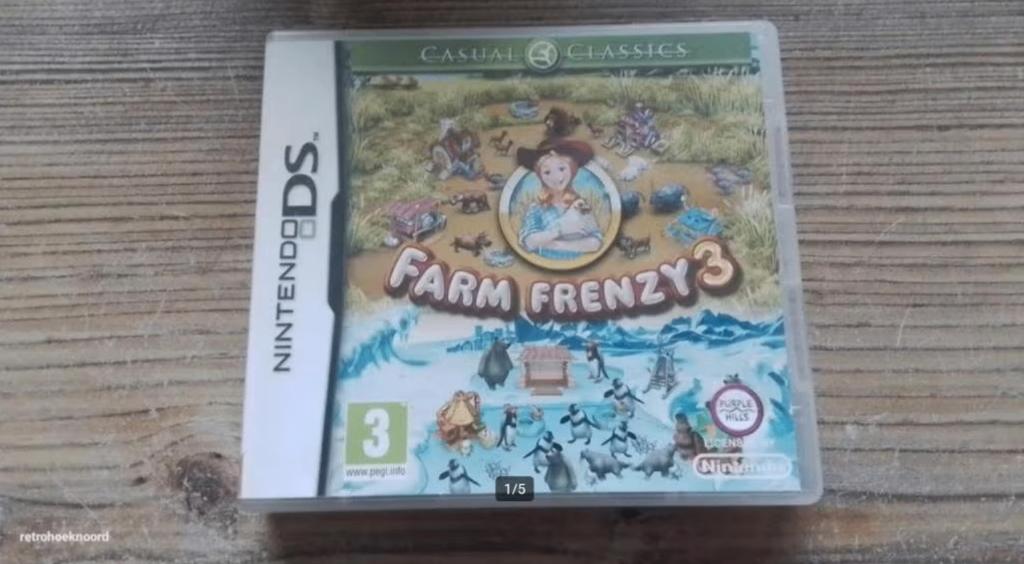 Farm Frenzy 3 - Nintendo DS - Compleet, Spelcomputers en Games, Games | Nintendo DS, Puzzel en Educatief, 1 speler, Ophalen of Verzenden