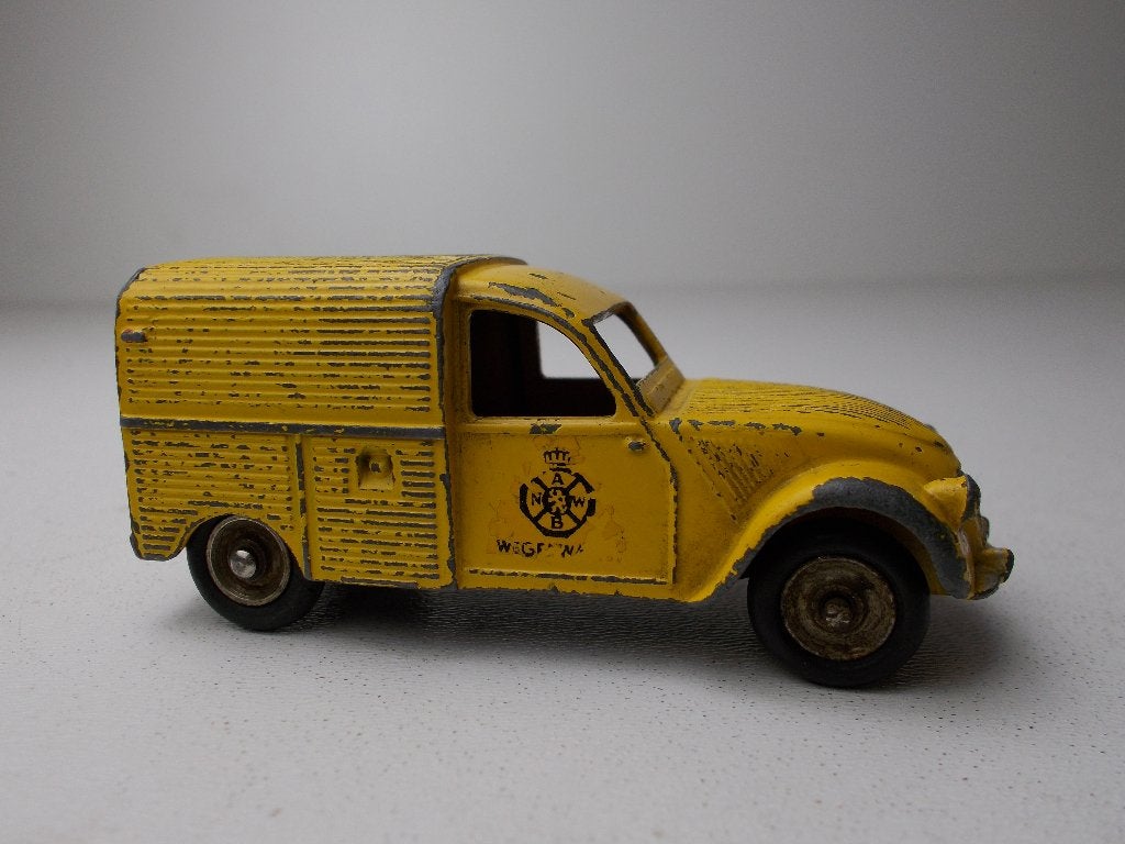 1965 Dinky Toys 25D CITROEN 2CV (DUTCH) ANWB + Achterdeurtje
