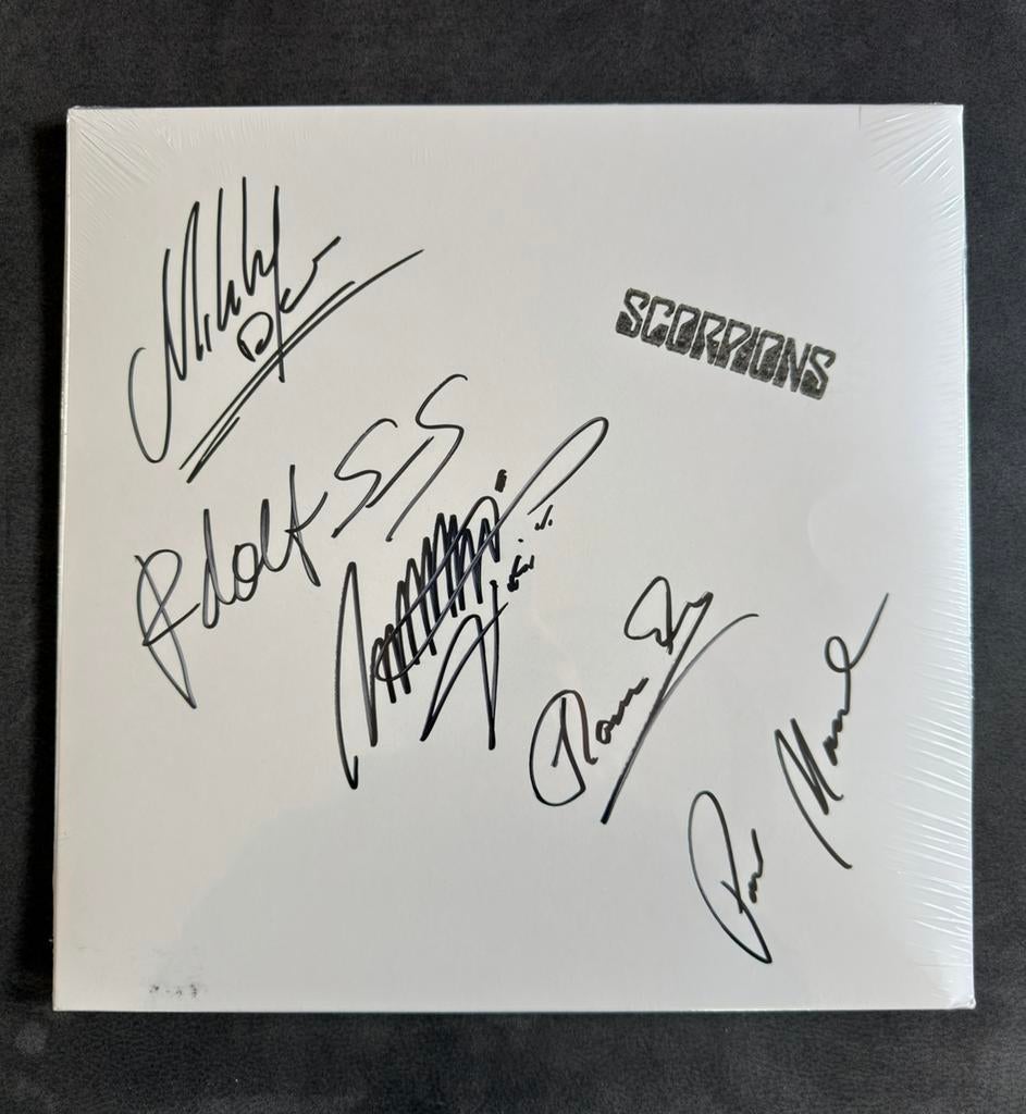 Scorpions- Coming Home Live ✍🏼 Gesigneerde white label 2LP, Cd's en Dvd's, Vinyl | Rock, Nieuw in verpakking, Rock-'n-Roll, 12 inch
