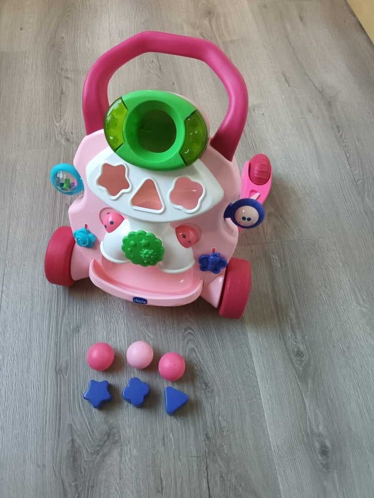 Chicco looptrainer / baby walker roze, Ophalen, Zo goed als nieuw, Overige typen, Met licht