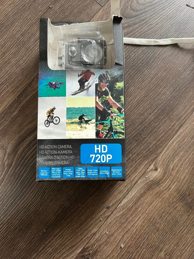 HD Action Camera 720p - Nieuw in verpakking, Ophalen of Verzenden, Nieuw, Overige merken