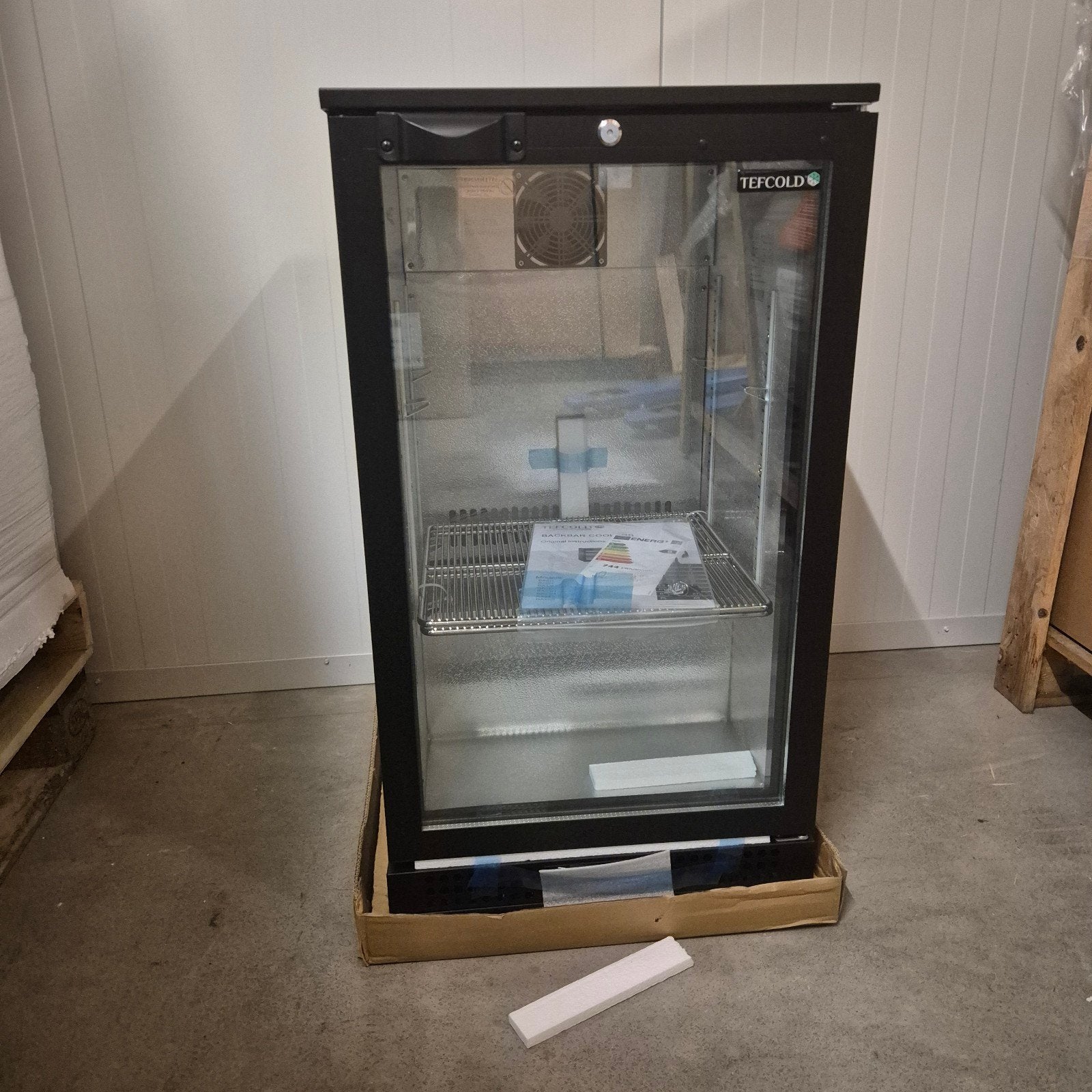 Tefcold BA10H - NIEUW - barkoeling - 1 glasdeur, Ophalen of Verzenden, Nieuw, 160 cm of meer