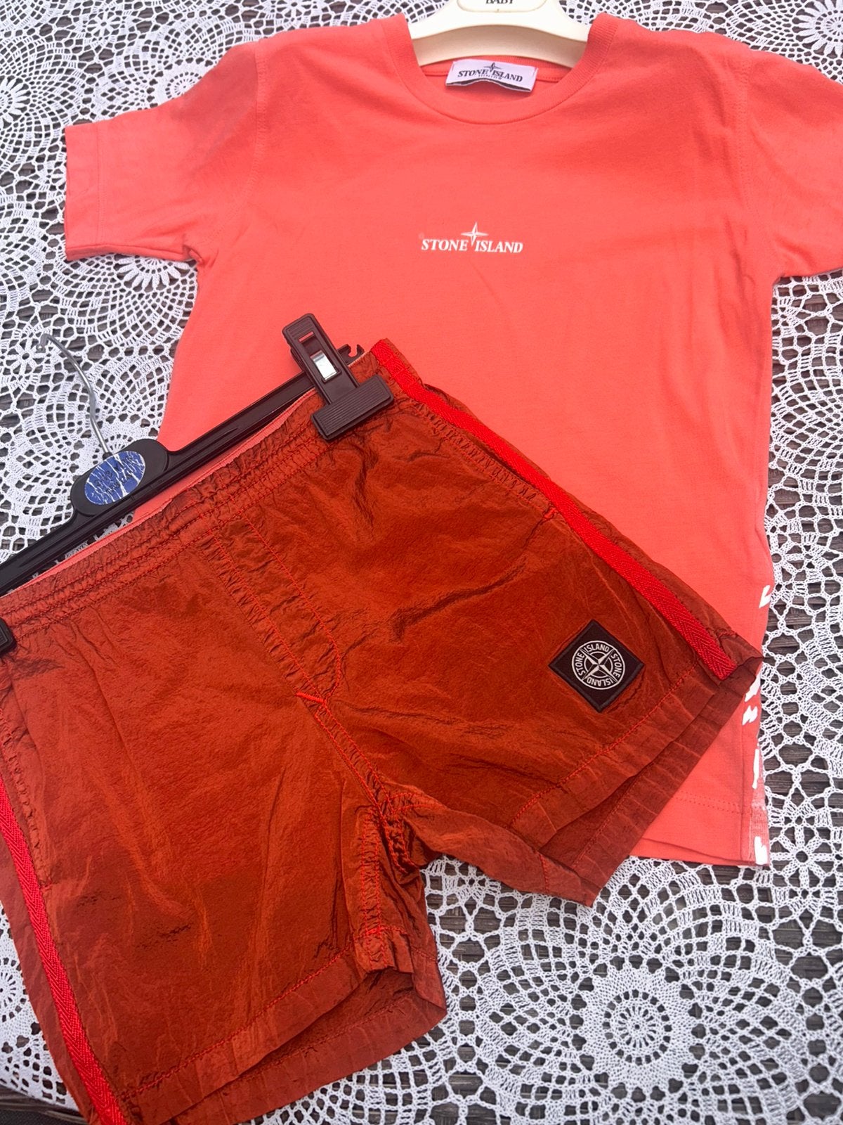 Stone island setje shirt met zwembroek, Kinderen en Baby's, Ophalen of Verzenden, Zo goed als nieuw, Jongen