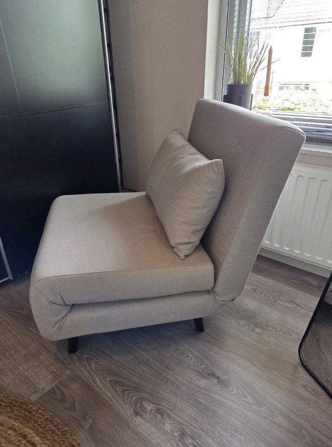 nieuwe slaapstoel opklapbed slaapbank met topper., Ophalen, Nieuw, Eenpersoons, 180 cm