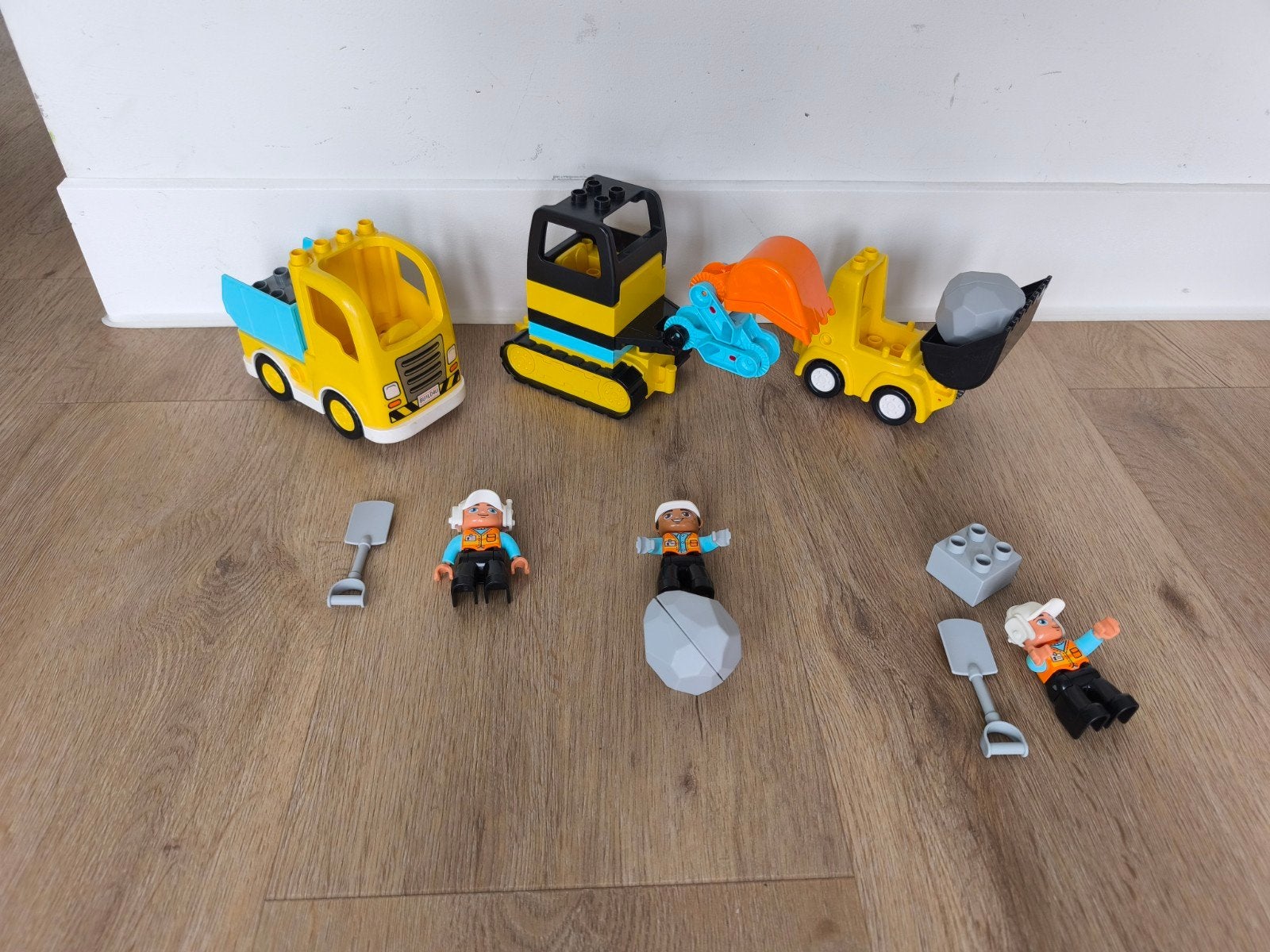 duplo 10930/10931 graafmachine/bulldozer, Kinderen en Baby's, Ophalen, Zo goed als nieuw, Duplo