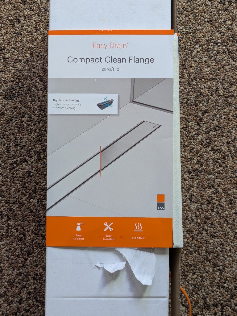 Easydrain Compact Clean Douchegoot 70 cm, Ophalen of Verzenden, Nieuw, Rvs, Douche