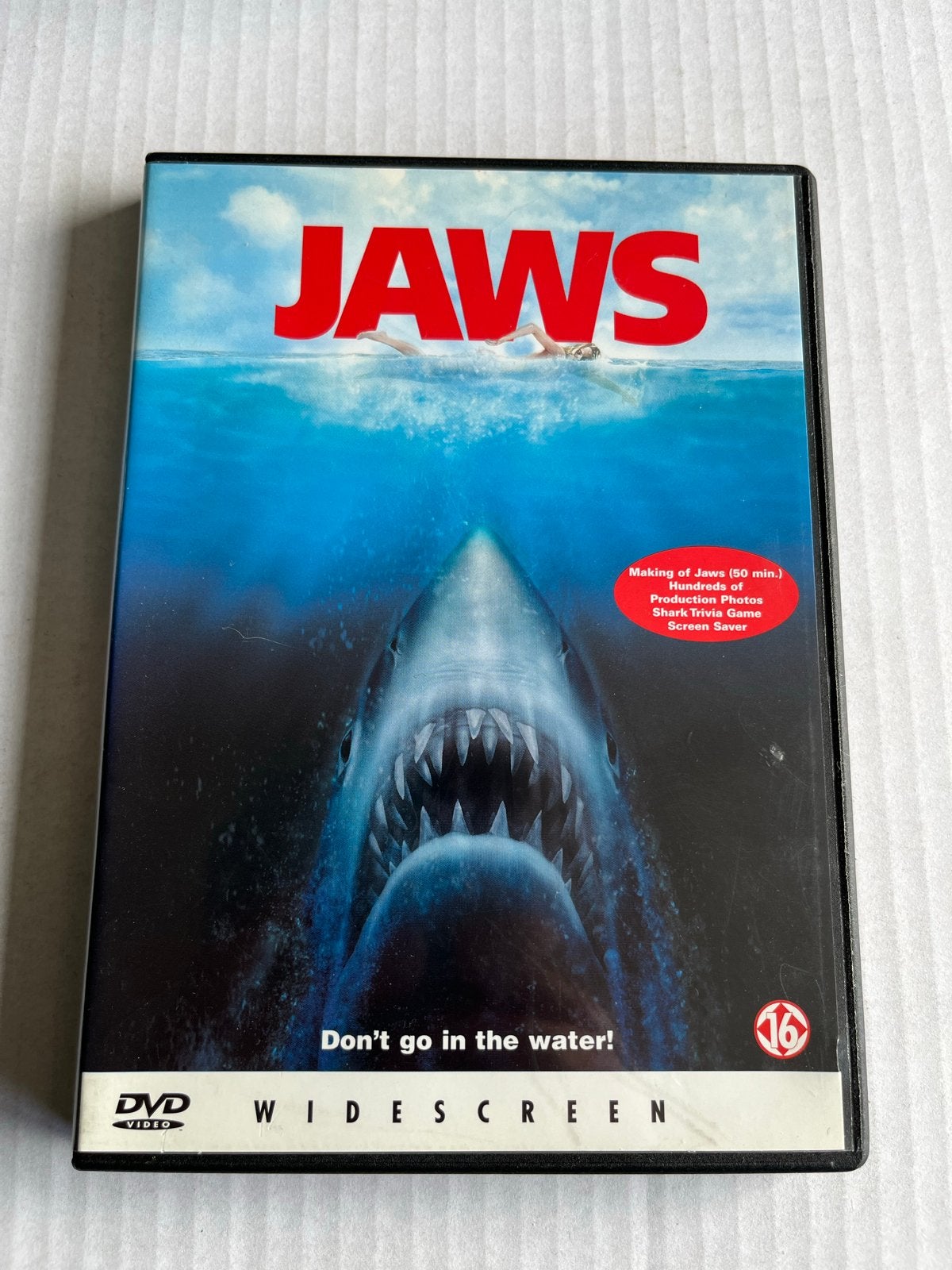 Jaws DVD, Horror, Vanaf 16 jaar, Nederlands, Ophalen of Verzenden
