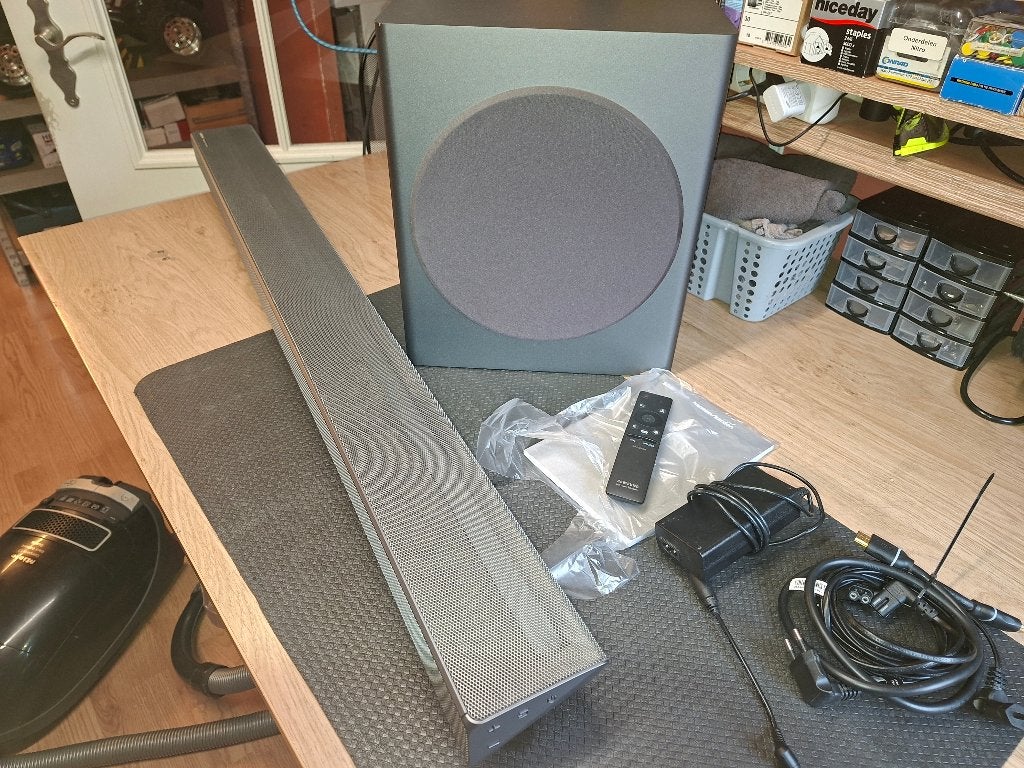 Samsung Harman Kardon HW-Q60R soundbar met subwoofer, Ophalen, Bluetooth, Gebruikt