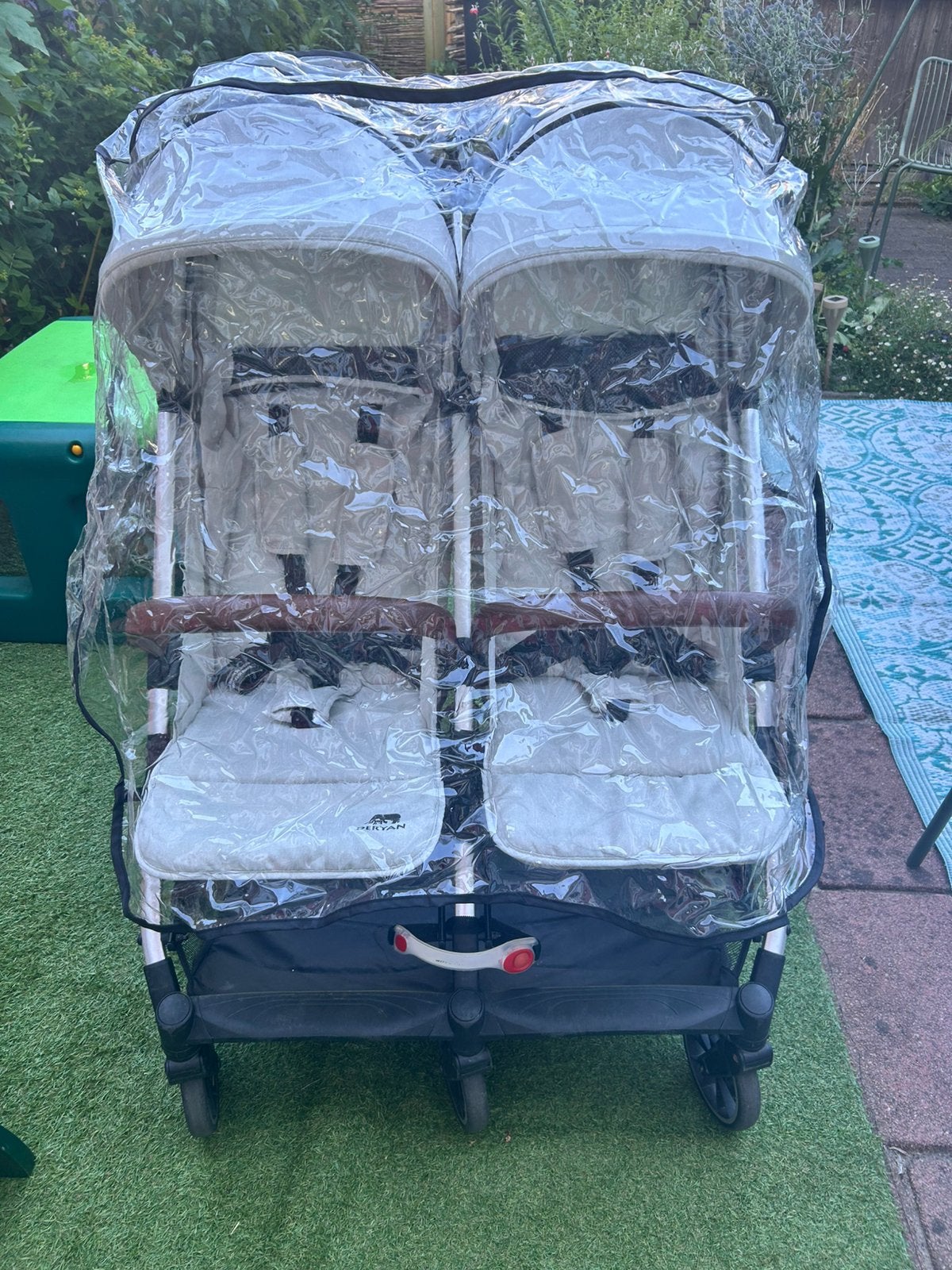 Regenhoes voor deryan duo, Ophalen, Zo goed als nieuw, Kinderwagen of Buggy