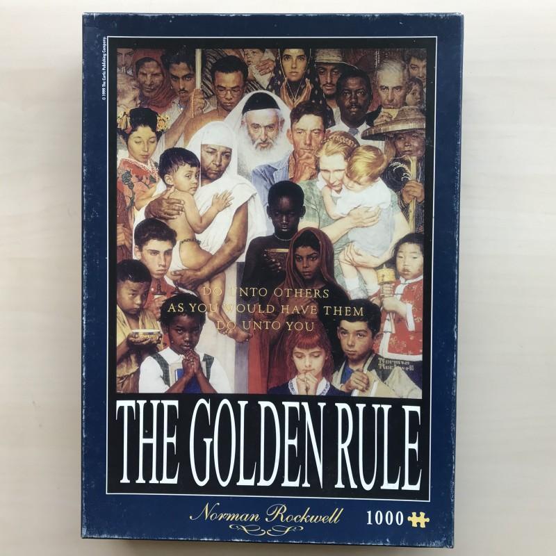 The Golden Rule Puzzel - Norman Rockwell 1000 stukjes, Ophalen of Verzenden, 500 t/m 1500 stukjes, Gebruikt, Legpuzzel