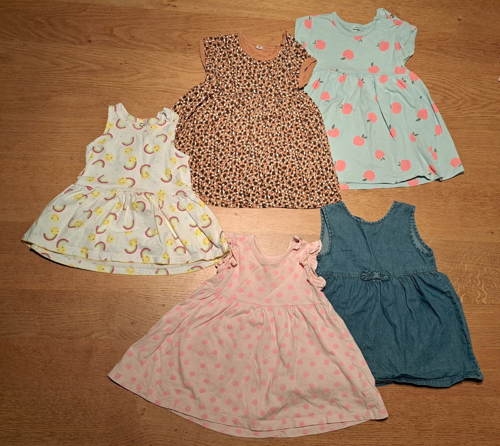 5 jurkjes maat 68 bij heupdysplasie/ spreidbroek/ pavlik, Kinderen en Baby's, Ophalen of Verzenden, Gebruikt