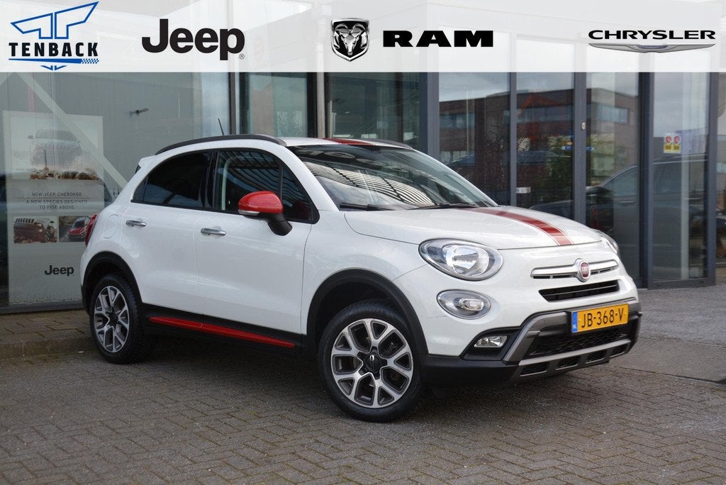 Fiat 500 X 1.4 Turbo MultiAir Lounge | NAP, Auto's, Fiat, Gebruikt, 4 cilinders, Met garantie (alle), Wit